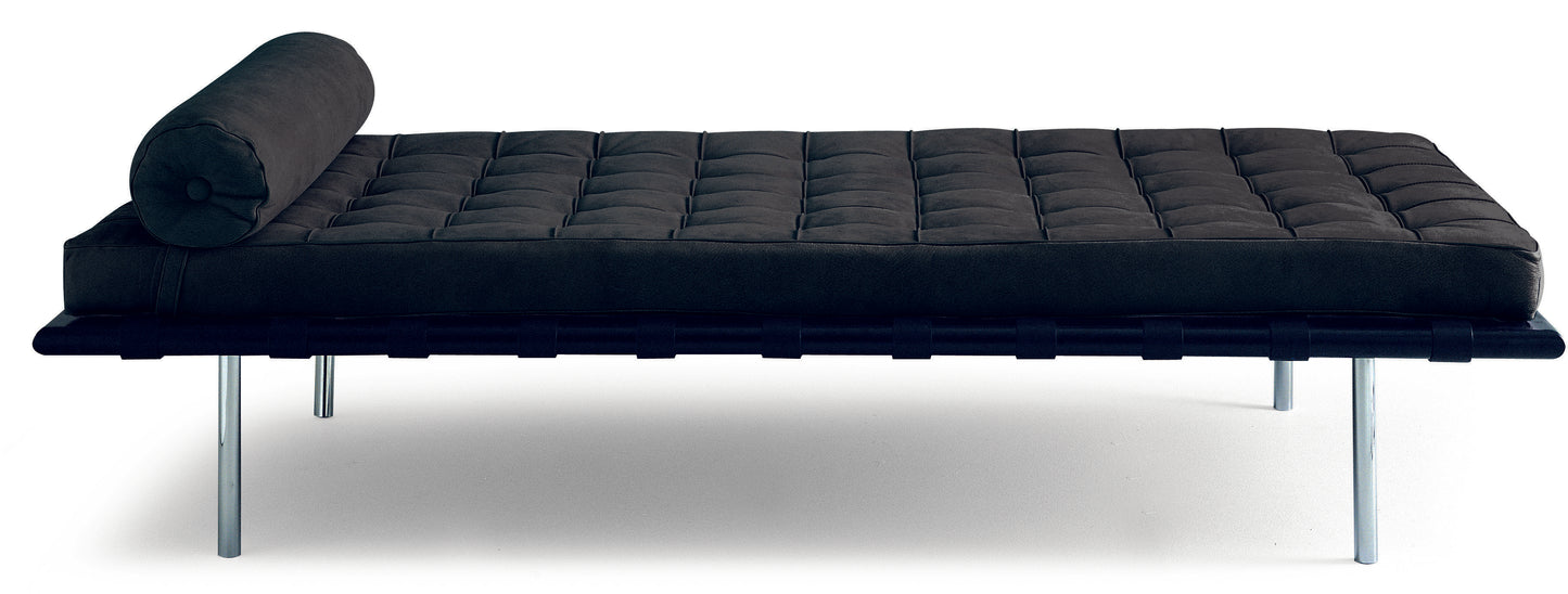 Black Leather Daybed by Mies Van Der Rohe | Urban Architecture Masterworks Collection