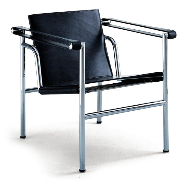 Chrome Leather Archmair by Le Corbusier