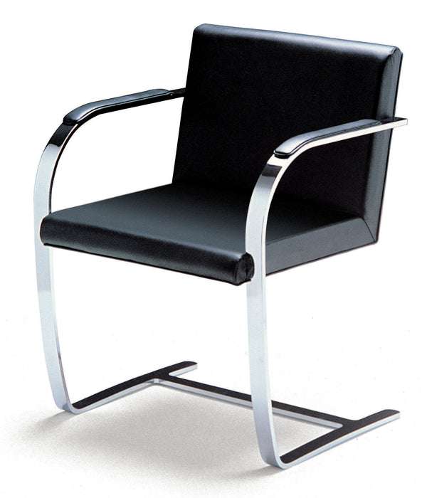 Chrome & Leather Armchair 19 by Mies Van Der Rohe