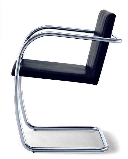 Chrome & Leather Armchair 20 by Mies Van Der Rohe