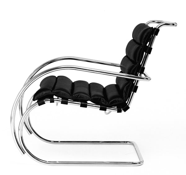 Chrome & Leather Armchair 27 by Mies Van Der Rohe