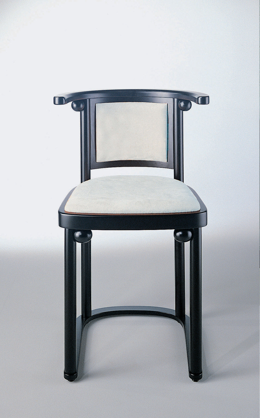 Lacquered Wood Armchair · Upholstered