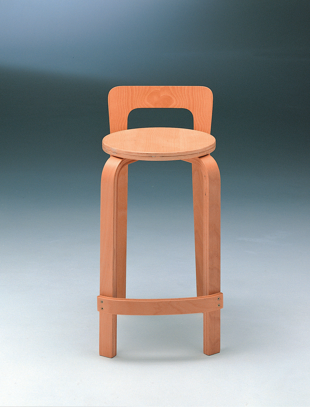 Beechwood Barstool by Alvar Aalto