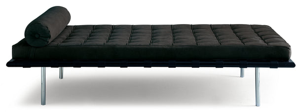 Black Leather Daybed by Mies Van Der Rohe