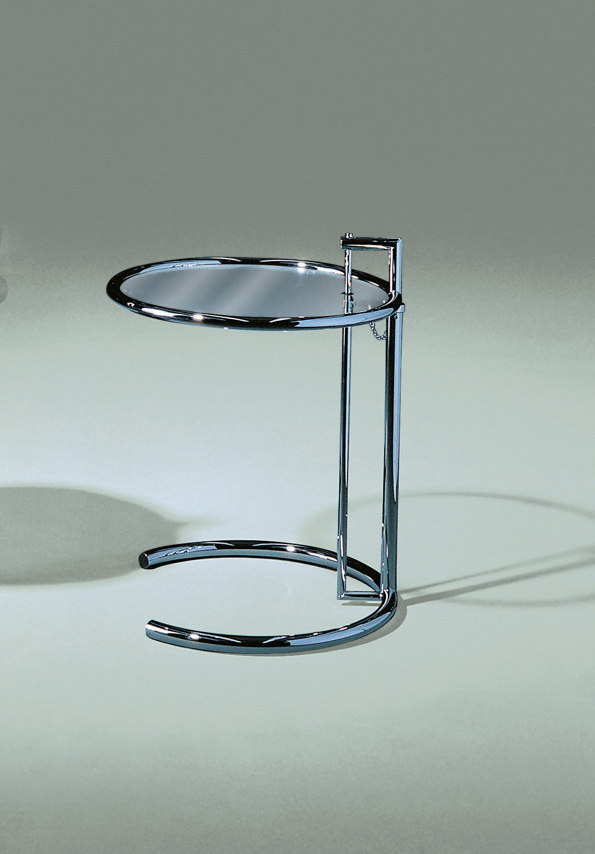 Chrome Glass Table by Eileen Gray
