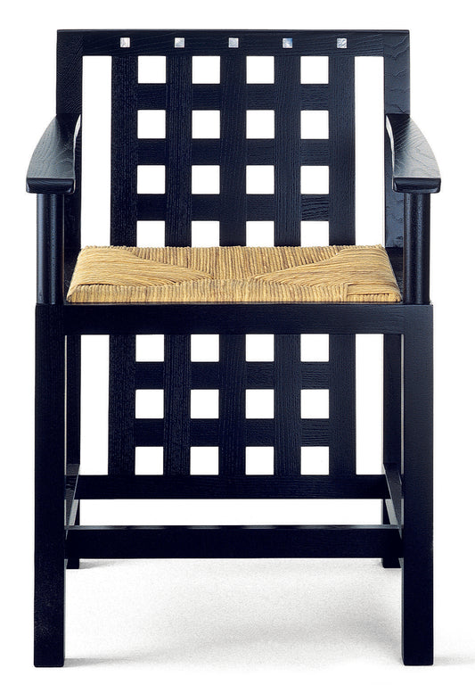 Lacquered Wood Armchair 82 by Charles Mackintosh