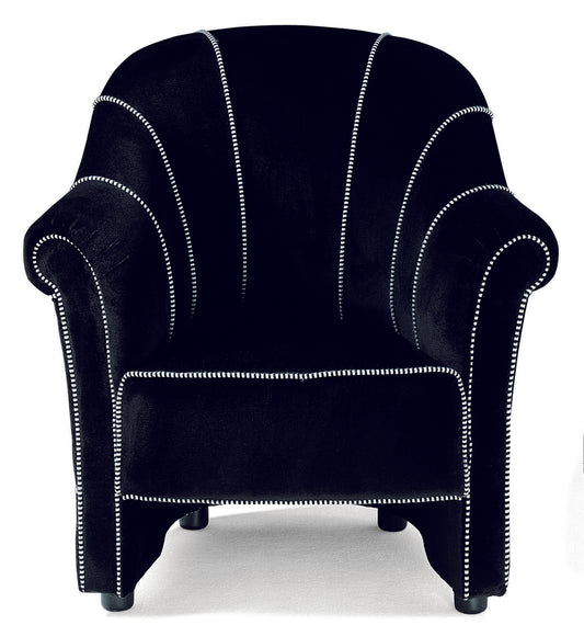 Velvet Club Armchair by Josef Hoffmann