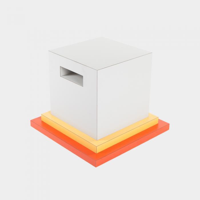 Cream | End Table by Ettore Sottsass for MEMPHIS Srl