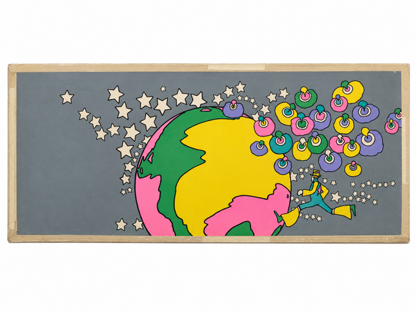 Peter Max, 1969 | Psychedelic Globe Vintage Poster