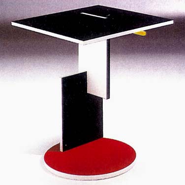 Lacquered wooden table